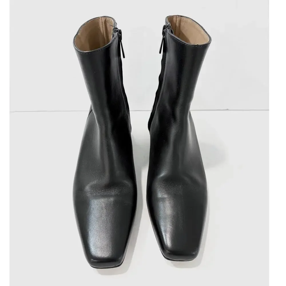 Flattered Rami Black Leather Boots - Picture 7 of 10